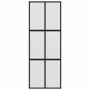 vidaXL fekete edzett üveg és alumínium tolóajtó 76 x 205 cm