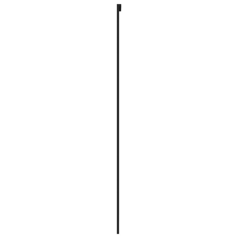 vidaXL fekete edzett üveg és alumínium tolóajtó 76 x 205 cm