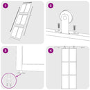 vidaXL fekete edzett üveg és alumínium tolóajtó 76 x 205 cm