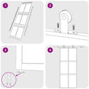 vidaXL fekete edzett üveg és alumínium tolóajtó 90 x 205 cm