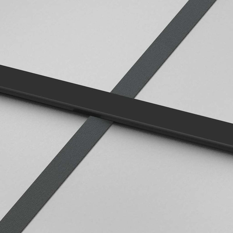 vidaXL fekete edzett üveg és alumínium tolóajtó 102,5 x 205 cm