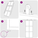 vidaXL fekete edzett üveg és alumínium tolóajtó 90 x 205 cm