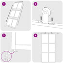 vidaXL fekete edzett üveg és alumínium tolóajtó 102,5 x 205 cm