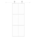 vidaXL fehér edzett üveg és alumínium tolóajtó 76 x 205 cm
