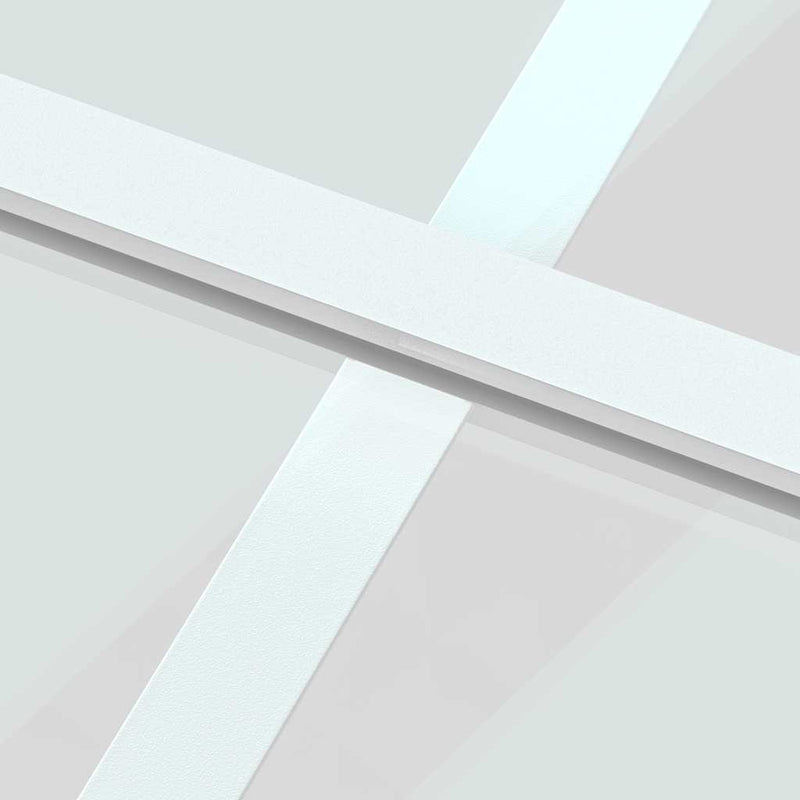vidaXL fehér edzett üveg és alumínium tolóajtó 76 x 205 cm