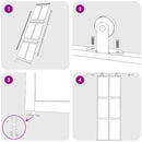 vidaXL fehér edzett üveg és alumínium tolóajtó 76 x 205 cm