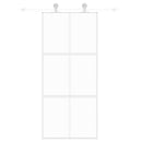 vidaXL fehér edzett üveg és alumínium tolóajtó 90 x 205 cm