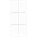 vidaXL fehér edzett üveg és alumínium tolóajtó 90 x 205 cm
