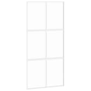 vidaXL fehér edzett üveg és alumínium tolóajtó 102,5 x 205 cm