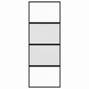 vidaXL fekete edzett üveg és alumínium tolóajtó 76 x 205 cm