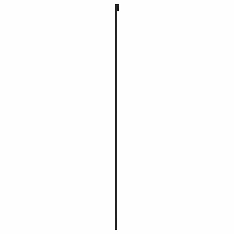 vidaXL fekete edzett üveg és alumínium tolóajtó 76 x 205 cm