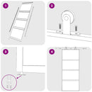 vidaXL fekete edzett üveg és alumínium tolóajtó 90 x 205 cm