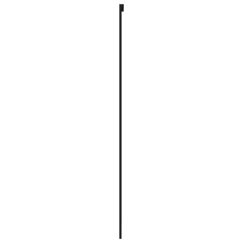 vidaXL fekete edzett üveg és alumínium tolóajtó 76 x 205 cm