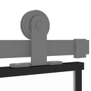 vidaXL fekete edzett üveg és alumínium tolóajtó 102,5 x 205 cm