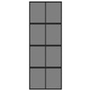 vidaXL fekete edzett üveg és alumínium tolóajtó 76 x 205 cm