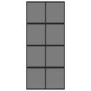vidaXL fekete edzett üveg és alumínium tolóajtó 90 x 205 cm