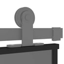 vidaXL fekete edzett üveg és alumínium tolóajtó 90 x 205 cm