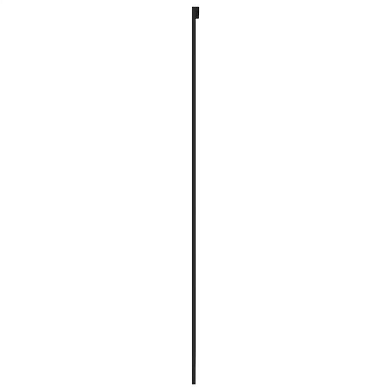 vidaXL fekete edzett üveg és alumínium tolóajtó 76 x 205 cm