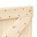 vidaXL tömör fenyőfa fejtámla 100 x 104 cm