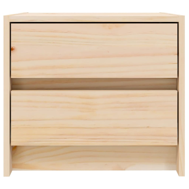 vidaXL 2 db tömör fenyőfa éjjeliszekrény 40x31x35,5 cm
