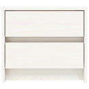 vidaXL fehér tömör fenyőfa éjjeliszekrény 40x31x35,5 cm