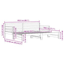 vidaXL fehér tömör fenyőfa kihúzható kanapéágy 90 x 200 cm