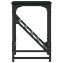 vidaXL fekete szerelt fa cipőtartó 60x30x45 cm