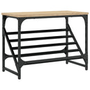 vidaXL sonoma tölgy színű szerelt fa cipőtartó 60x30x45 cm