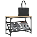 vidaXL sonoma tölgy színű szerelt fa cipőtartó 60x30x45 cm