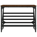 vidaXL barna tölgyszínű szerelt fa cipőtartó 60x30x45 cm