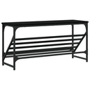 vidaXL fekete szerelt fa cipőtartó 90x30x45 cm