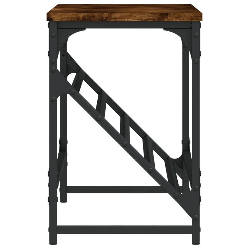 vidaXL füstös tölgy színű szerelt fa cipőtartó 90x30x45 cm