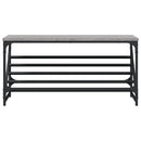 vidaXL szürke sonoma színű szerelt fa cipőtartó 90x30x45 cm