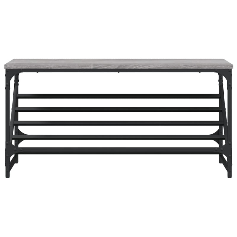 vidaXL szürke sonoma színű szerelt fa cipőtartó 90x30x45 cm
