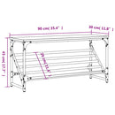 vidaXL szürke sonoma színű szerelt fa cipőtartó 90x30x45 cm