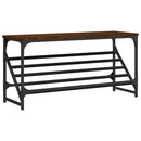 vidaXL barna tölgyszínű szerelt fa cipőtartó 90x30x45 cm