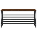 vidaXL barna tölgyszínű szerelt fa cipőtartó 90x30x45 cm