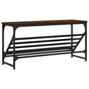 vidaXL barna tölgyszínű szerelt fa cipőtartó 90x30x45 cm