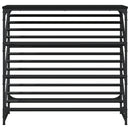 vidaXL fekete szerelt fa cipőtartó 90x30x85 cm