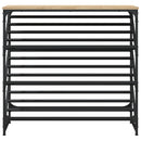 vidaXL sonoma tölgy színű szerelt fa cipőtartó 90x30x85 cm