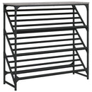 vidaXL szürke sonoma színű szerelt fa cipőtartó 90x30x85 cm