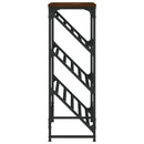 vidaXL barna tölgyszínű szerelt fa cipőtartó 90x30x85 cm