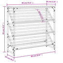 vidaXL barna tölgyszínű szerelt fa cipőtartó 90x30x85 cm