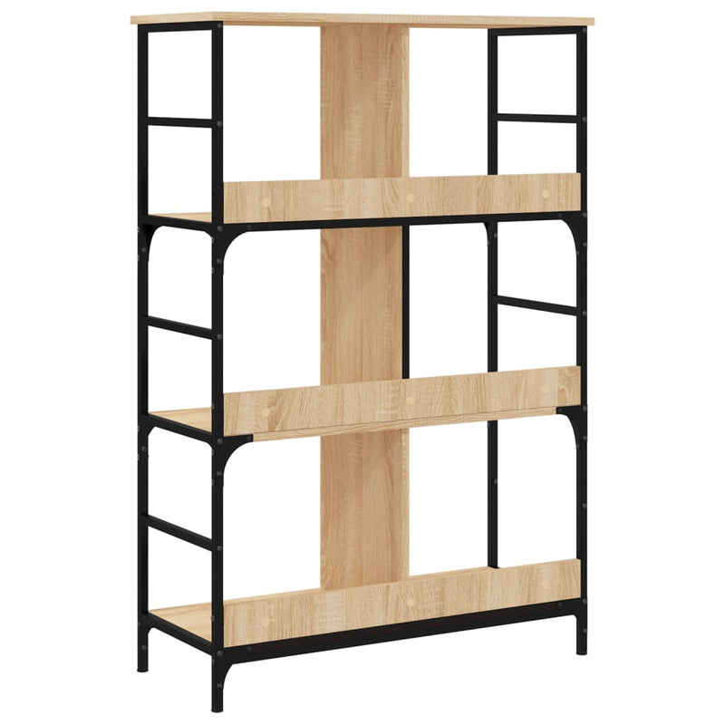 vidaXL sonoma tölgy színű szerelt fa könyvespolc 78,5 x 33 x 117,5 cm