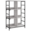 vidaXL szürke sonoma színű szerelt fa könyvespolc 78,5 x 33 x 117,5 cm