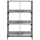 vidaXL szürke sonoma színű szerelt fa könyvespolc 78,5 x 33 x 117,5 cm