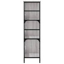 vidaXL szürke sonoma színű szerelt fa könyvespolc 78,5 x 33 x 117,5 cm