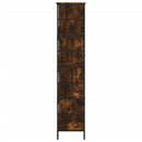 vidaXL füstös tölgy színű szerelt fa könyvespolc 78,5 x 33 x 153 cm