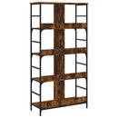 vidaXL füstös tölgy színű szerelt fa könyvespolc 78,5 x 33 x 153 cm