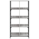 vidaXL szürke sonoma színű szerelt fa könyvespolc 78,5 x 33 x 153 cm